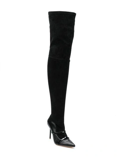 Shop Malone Souliers Over-the-knee Boots - Black