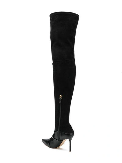 Shop Malone Souliers Over-the-knee Boots - Black