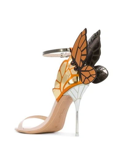 Shop Sophia Webster Butterfly Sandals - Neutrals
