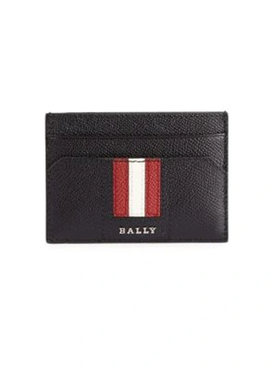 Shop Bally Taclipo Leather Card Case In Black