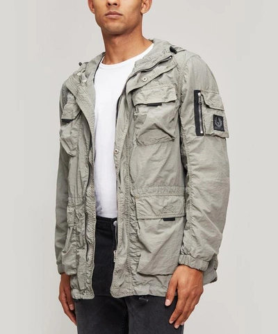 Shop Belstaff Pallington Jacket In Green Smoke