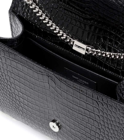 Shop Saint Laurent Kate Tassel Medium Shoulder Bag In Black