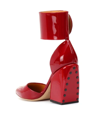 Shop Petar Petrov Sally Patent Leather Pumps In Red