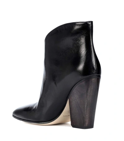 Shop Magda Butrym Belgium Leather Ankle Boots In Black