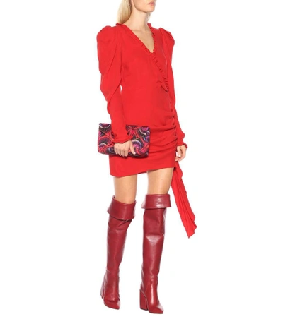 Shop Petar Petrov Shirin Leather Over-the-knee Boots In Red