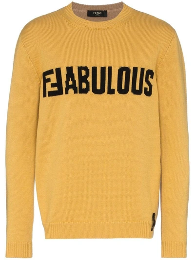 Fendi clearance yellow sweater