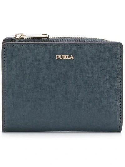 Shop Furla Babylon Small Wallet In Grey