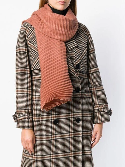 Shop Destin Pleated Scarf - Pink