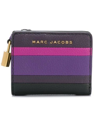 Shop Marc Jacobs Panelled Purse In Pink & Purple