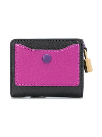 Shop Marc Jacobs Panelled Purse In Pink & Purple