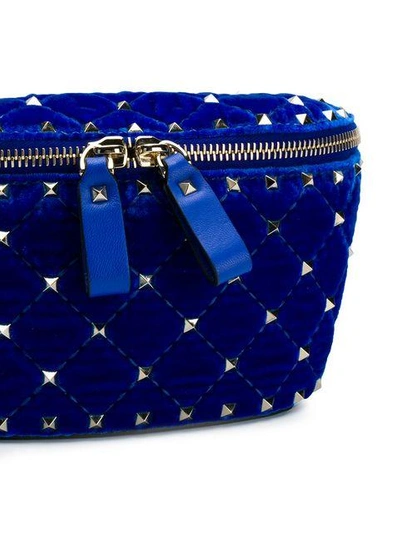 Shop Valentino Garavani Rockstud Spike Belt Bag - Blue