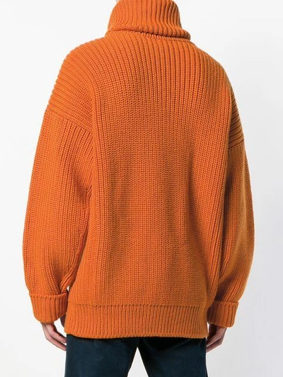 Shop Tom Ford Oversized Jumper - Yellow