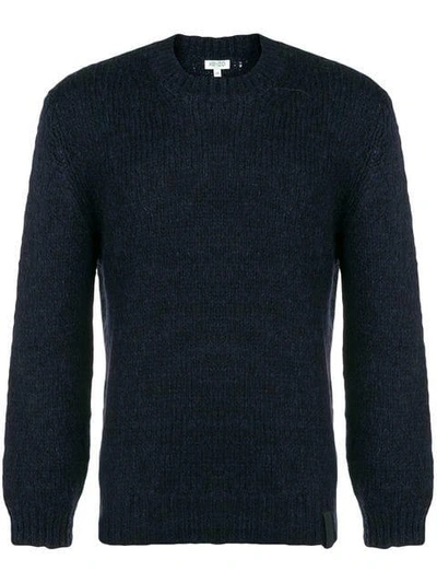 Shop Kenzo Chunky Knit Sweater - Blue