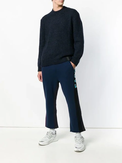 Shop Kenzo Chunky Knit Sweater - Blue