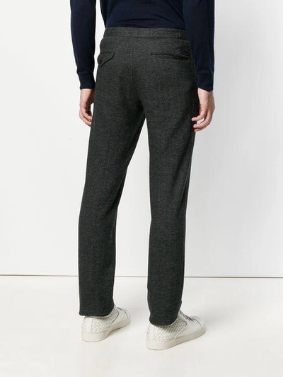 Shop Incotex Straight Leg Trousers In Grey