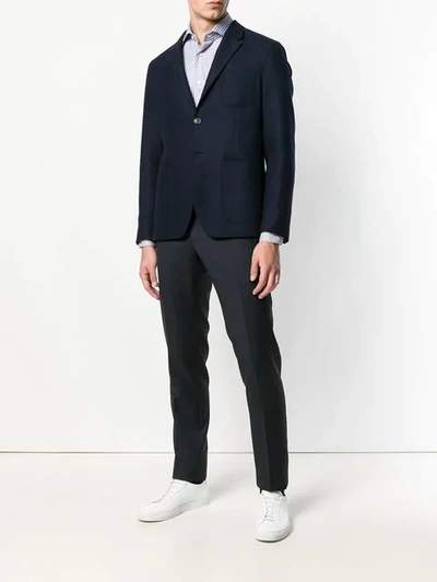 Incotex Classic Tailored Trousers In Blue