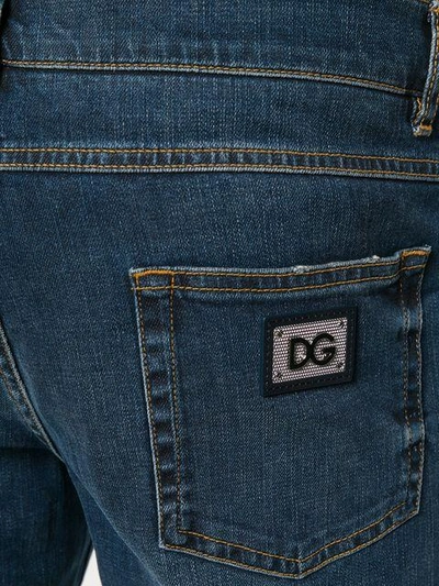 Shop Dolce & Gabbana Straight Leg Jeans - Blue