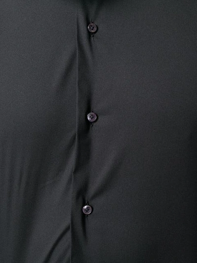 Shop Barba Long Sleeved Shirt In Black