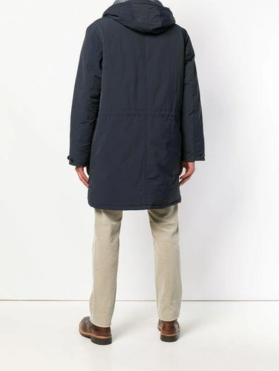 Shop Closed Oversized Parka - Blue