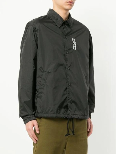 Shop Facetasm Embroidered Casual Jacket - Black