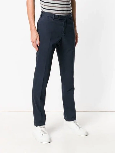 Shop Pt01 Straight Leg Trousers In Blue