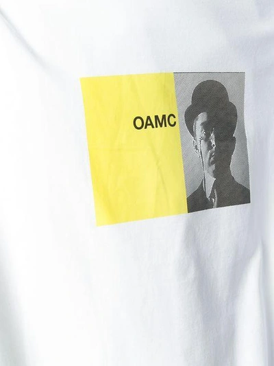 Shop Oamc Logo Print T In White