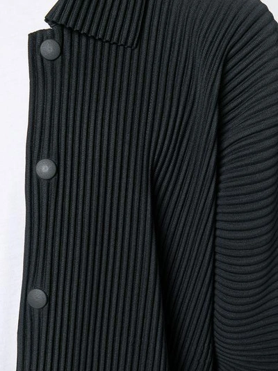 Shop Issey Miyake Homme Plissé  Pleated Jacket - Black