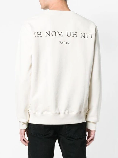 Shop Ih Nom Uh Nit Long Sleeved Sweatshirt - Neutrals
