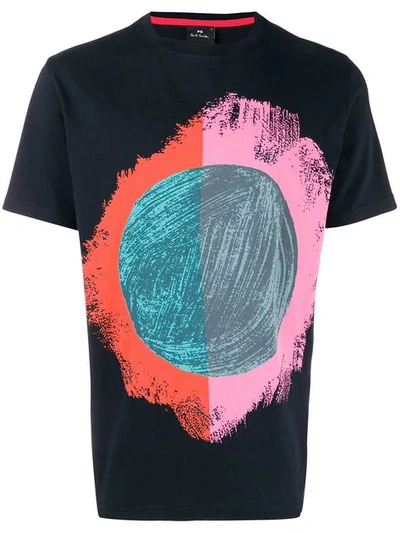 Shop Paul Smith Ps By  Printed T-shirt - Black