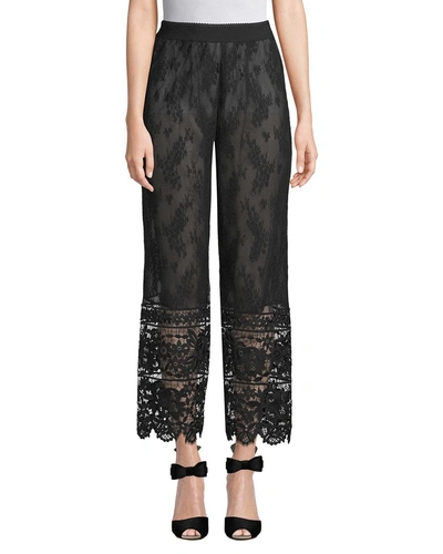 Shop Anna Sui Garden Lace Pant In Nocolor