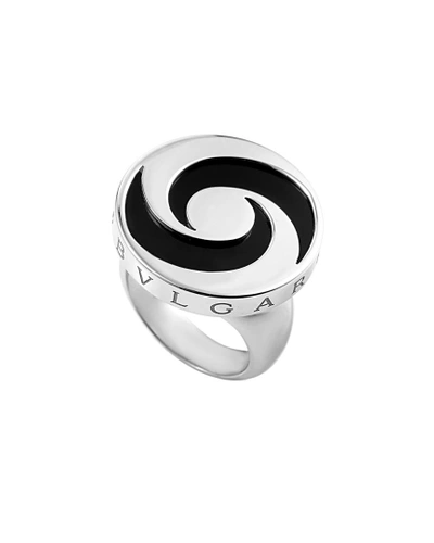 Shop Bvlgari Bulgari 18k Onyx Ring In Nocolor