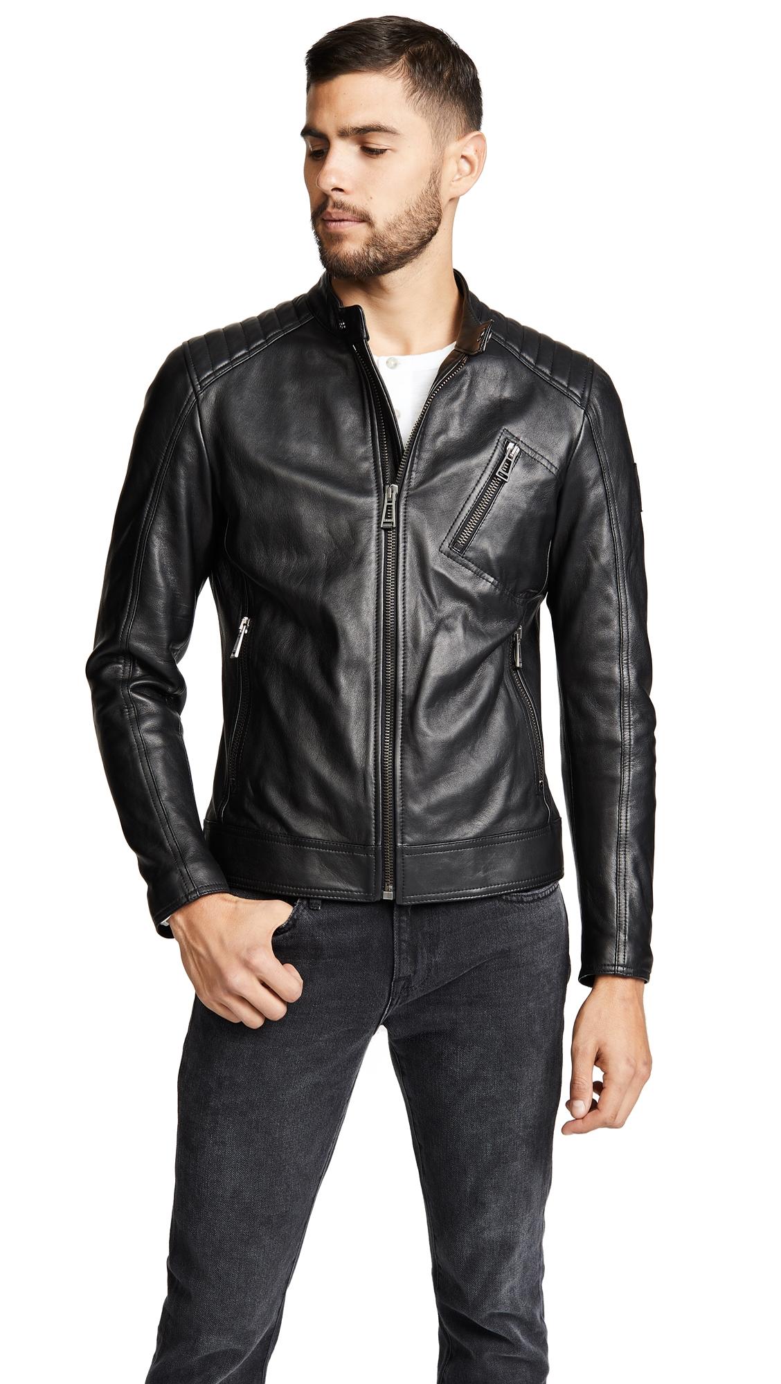 Belstaff V Racer Leather Jacket In Black | ModeSens