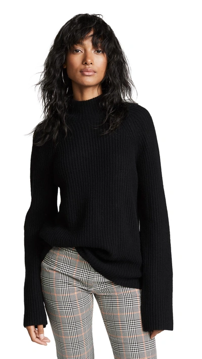 Shop 360 Sweater Maye Cashmere Sweater In Black