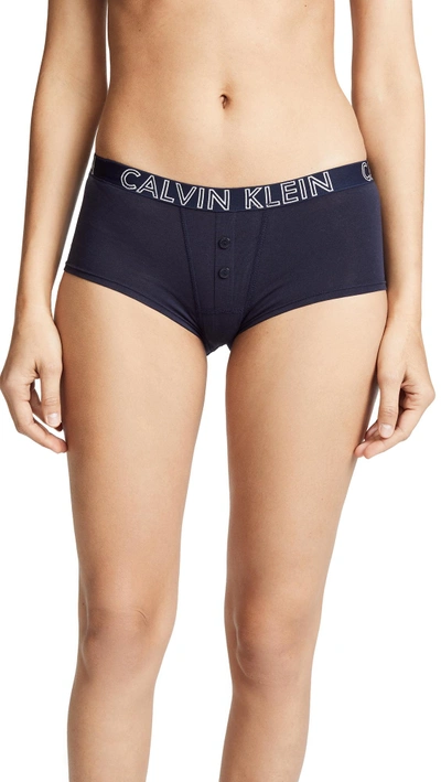 Shop Calvin Klein Underwear Ultimate Cotton Boy Shorts In Shoreline