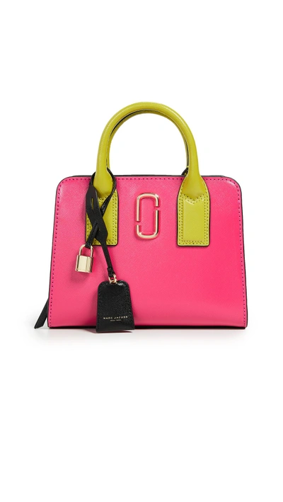 Shop Marc Jacobs Little Big Shot Satchel In Peony Multi