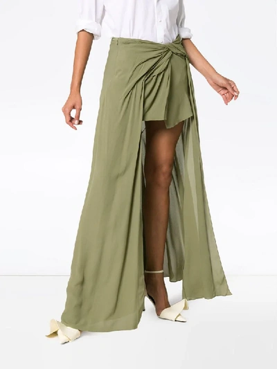 Shop Jacquemus La Jupe Sahil Maxi Skirt - Green