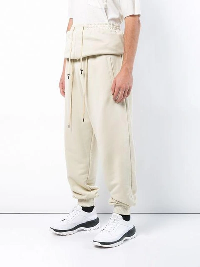 Shop Y/project Y / Project Double Drawstring Track Pants - Neutrals