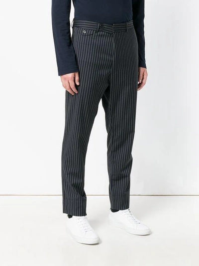 Shop Hope Striped Tailored Trousers - Grey