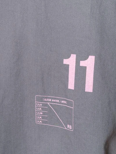 Shop Raf Simons Oversized Shirt In Grey