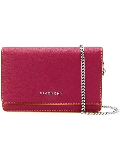 Shop Givenchy Envelope Chain Wallet - Pink