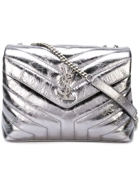 saint laurent silver bag