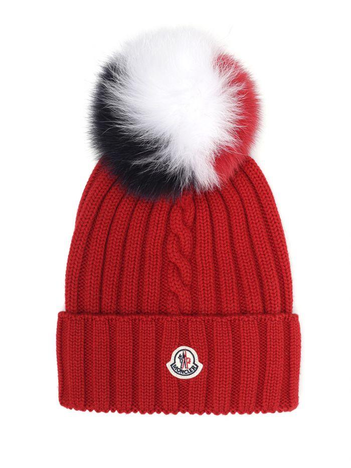 moncler bobble top beanie