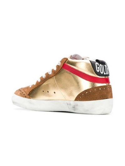 Shop Golden Goose Mid Star Sneakers In Brown