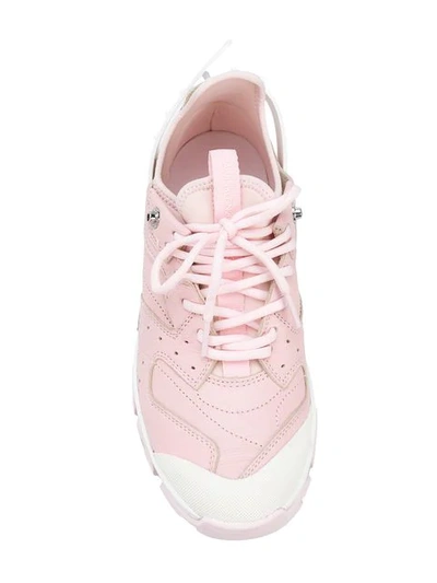 Shop Calvin Klein 205w39nyc Chunky Sporty Sneakers  In Pink & Purple