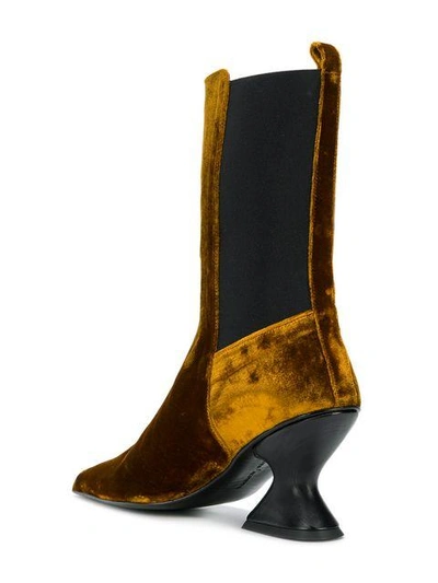hourglass heel boots