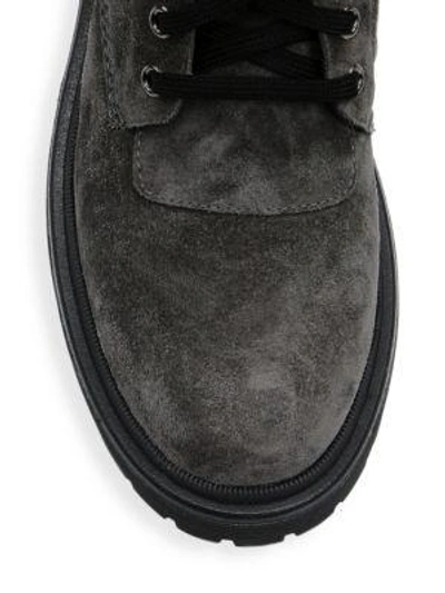 Shop Moncler Patty Faux Shearling Boots In Grey