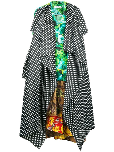 Shop Richard Quinn Mixed Print Layered Dress