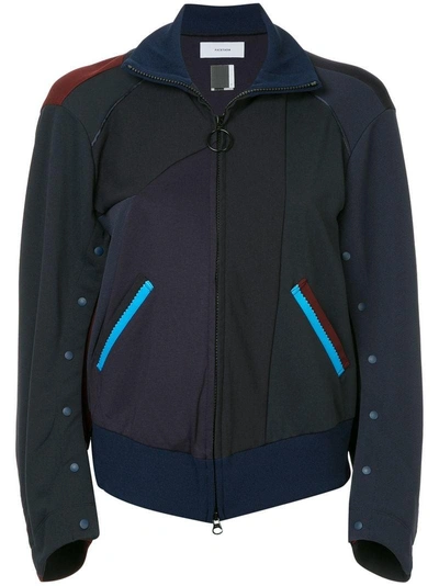 Shop Facetasm Contrast Zipper Jacket