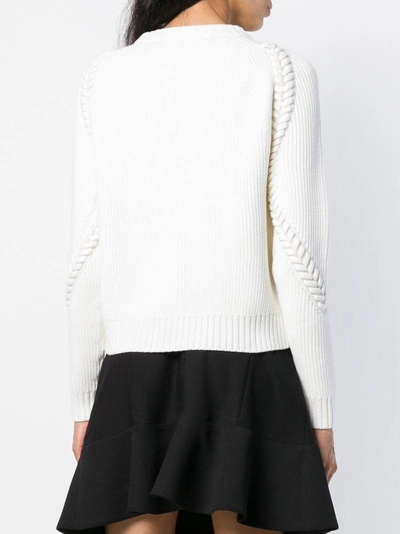 Shop Antonino Valenti Gerippter Pullover In White