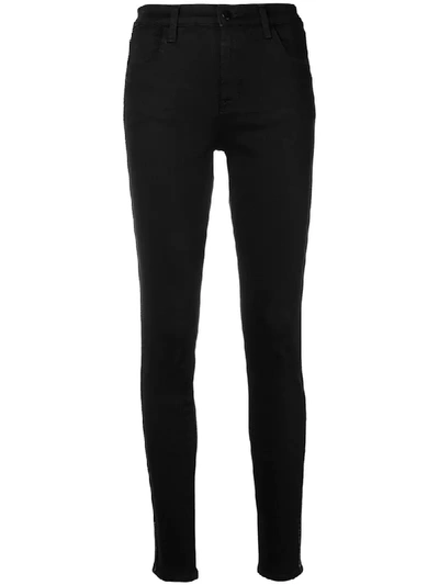 Shop J Brand Maria High Rise Skinny Jeans - Black